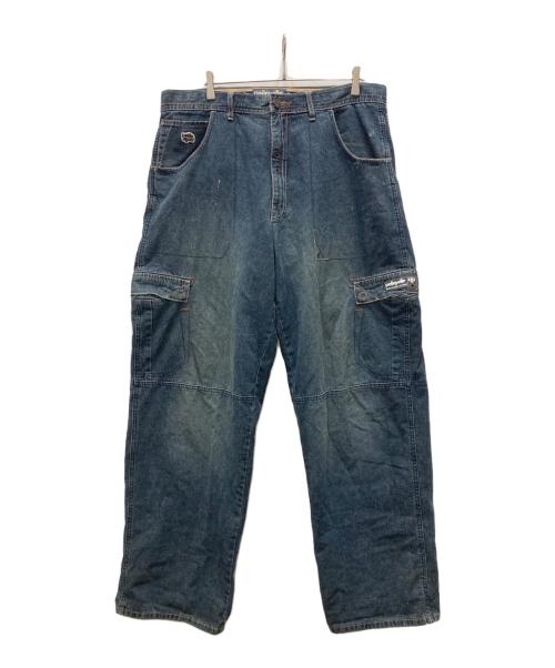 pellepelle（ペレペレ）pellepelle (ペレペレ) ワイドデニムパンツ インディゴ サイズ:W38の古着・服飾アイテム