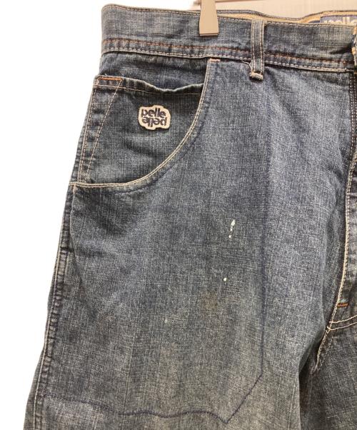 pellepelle（ペレペレ）pellepelle (ペレペレ) ワイドデニムパンツ インディゴ サイズ:W38の古着・服飾アイテム
