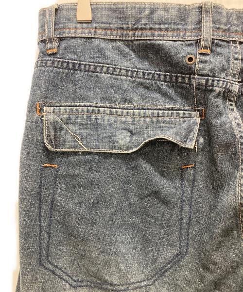 pellepelle（ペレペレ）pellepelle (ペレペレ) ワイドデニムパンツ インディゴ サイズ:W38の古着・服飾アイテム