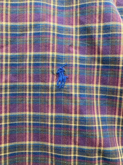 RALPH LAUREN（ラルフローレン）RALPH LAUREN (ラルフローレン) チェックシャツ ブラウン サイズ:Lの古着・服飾アイテム