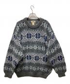 L.L.Beanエルエルビーン）の古着「古着 総柄ニット」｜グレー