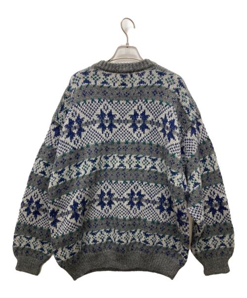 L.L.Bean（エルエルビーン）L.L.Bean (エルエルビーン) 古着 総柄ニット グレー サイズ:Lの古着・服飾アイテム