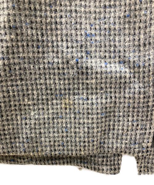 Milium（ミリアム）Milium (ミリアム) Hart Schaffner Marx (ハート シャフナー アンドマークス) 古着ツイードステンカラーコート グレー サイズ:記載無しの古着・服飾アイテム