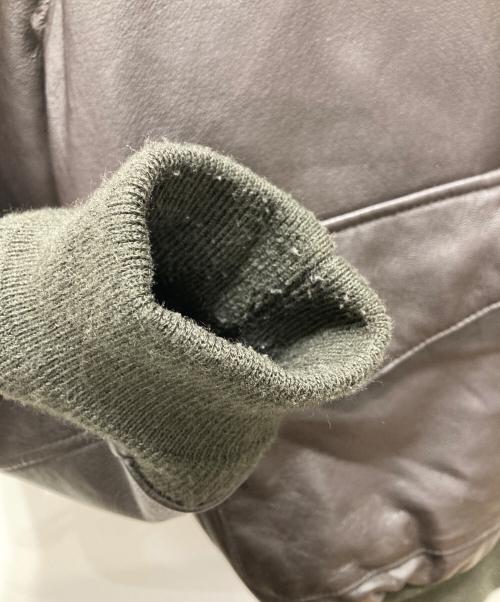 LANDING LEATHERS AIRFORCE（LANDING LEATHERS AIRFORCE）LANDING LEATHERS AIRFORCE (LANDING LEATHERS AIRFORCE) 星条旗ライナーA2フライトジャケット ブラウン サイズ:XXLの古着・服飾アイテム