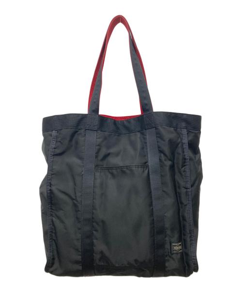 PORTER（ポーター）PORTER (ポーター) Coca Cola (コカコーラ) トートバッグ ブラック×レッドの古着・服飾アイテム