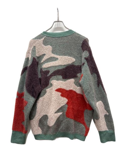 saby（サバイ）saby (サバイ) WATER SURFACE PATTERN KNIT CARDIGAN グリーン サイズ:2の古着・服飾アイテム