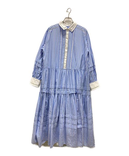 Mystrada（マイストラーダ）Mystrada (マイストラーダ) タックシャツワンピース スカイブルー サイズ:38の古着・服飾アイテム