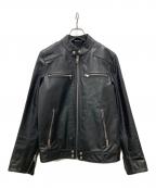 DIESELディーゼル）の古着「L-BOY-R-NEWレザージャケット」｜ブラック