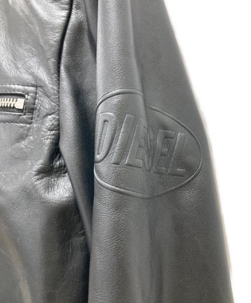 DIESEL（ディーゼル）DIESEL (ディーゼル) L-BOY-R-NEWレザージャケット ブラック サイズ:Lの古着・服飾アイテム