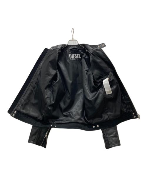 DIESEL（ディーゼル）DIESEL (ディーゼル) L-BOY-R-NEWレザージャケット ブラック サイズ:Lの古着・服飾アイテム
