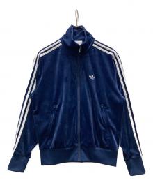 adidas（アディダス）の古着「ファイヤーバード ベロアトラックトップジャケット」｜ネイビー