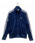 adidas（アディダス）の古着「ファイヤーバード ベロアトラックトップジャケット」｜ネイビー