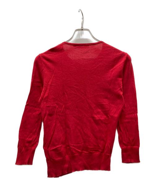 RALPH LAUREN（ラルフローレン）RALPH LAUREN (ラルフローレン) 丸首カーディガン レッド サイズ:Mの古着・服飾アイテム