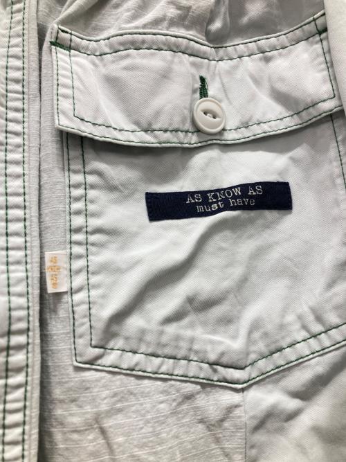 As know as（アズノゥアズ）As know as (アズノゥアズ) 二素材を後染めしたパンツ スカイブルー サイズ:3の古着・服飾アイテム