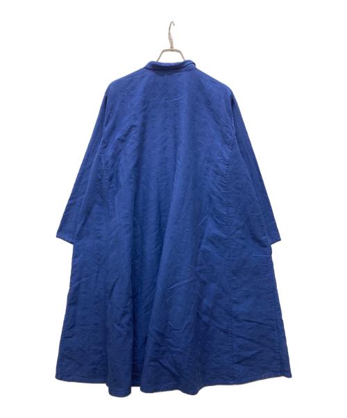 plantation（プランテーション）plantation (プランテーション) ボリュームシャツワンピース ブルー サイズ:Mの古着・服飾アイテム