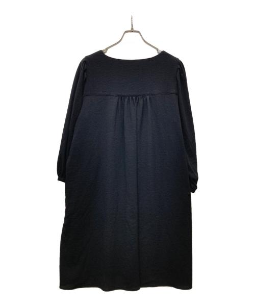 Leilian（レリアン）LEILIAN (レリアン) パール装飾ブラウスワンピース ブラック サイズ:17の古着・服飾アイテム
