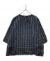 Plantation (プランテーション) チェック柄ヘンプブラウス ネイビー サイズ:M：8000円