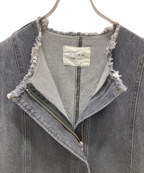 As know as（アズノゥアズ）As know as (アズノゥアズ) デニムでロングOP/ワンピース インディゴ サイズ:3の古着・服飾アイテム