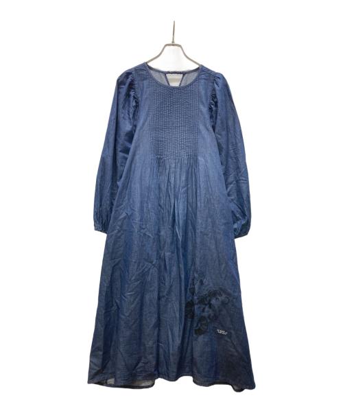 As know as（アズノゥアズ）As know as (アズノゥアズ) アズノロイド世界ワンピース ブルー サイズ:Lの古着・服飾アイテム