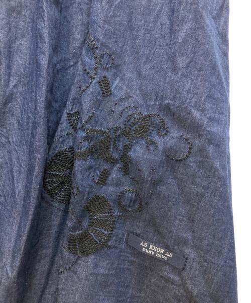 As know as（アズノゥアズ）As know as (アズノゥアズ) アズノロイド世界ワンピース ブルー サイズ:Lの古着・服飾アイテム