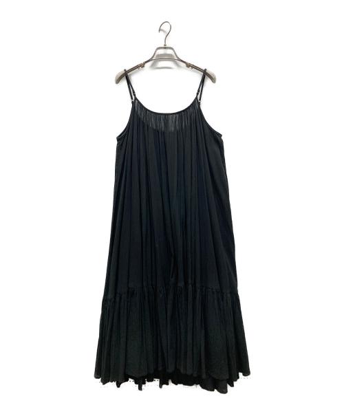 Spick and Span（スピック＆スパン）Spick and Span (スピック＆スパン) HYU 楊柳キャミワンピース ブラック サイズ:Fの古着・服飾アイテム