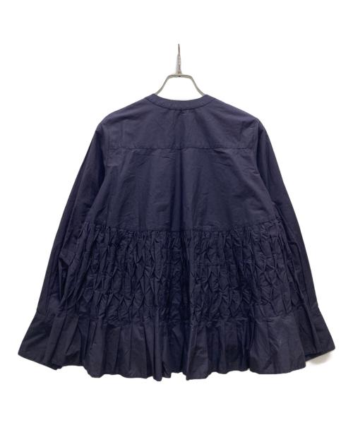 ne quittez pas（ヌキテパ）ne quittez pas (ヌキテパ) COTTON POPLIN WAVE BLOUSE パープル サイズ:記載無しの古着・服飾アイテム