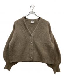 IENA（イエナ）の古着「LA BOUCLE ファーニットカーディガン」｜ブラウン