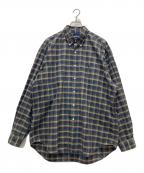 POLO RALPH LAURENポロ・ラルフローレン）の古着「チェックシャツ」｜ネイビー