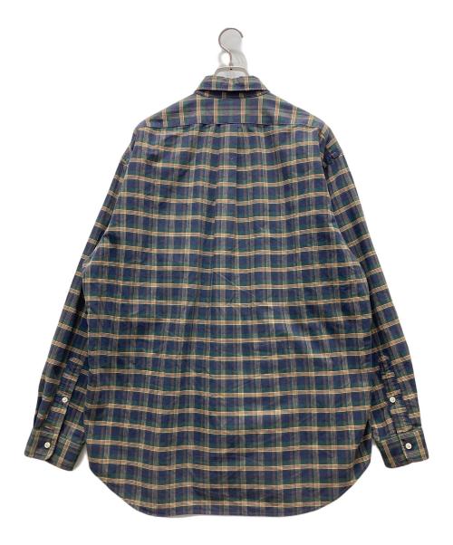 POLO RALPH LAUREN（ポロ・ラルフローレン）POLO RALPH LAUREN (ポロ・ラルフローレン) チェックシャツ ネイビー サイズ:XLの古着・服飾アイテム
