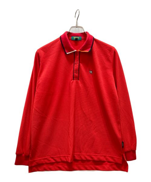 KENZO GOLF（ケンゾー ゴルフ）KENZO GOLF (ケンゾー ゴルフ) 長袖ポロシャツ レッド サイズ:Mの古着・服飾アイテム