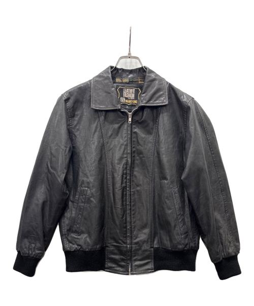 MARK KING（マークキング）MARK KING (マークキング) レザージャケット ブラック サイズ:Lの古着・服飾アイテム