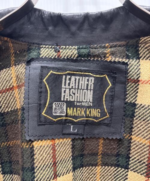 MARK KING（マークキング）MARK KING (マークキング) レザージャケット ブラック サイズ:Lの古着・服飾アイテム