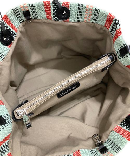 EMPORIO ARMANI（エンポリオ アルマーニ）EMPORIO ARMANI (エンポリオ アルマーニ) MYEAショッパーバスケットバッグ グリーンの古着・服飾アイテム