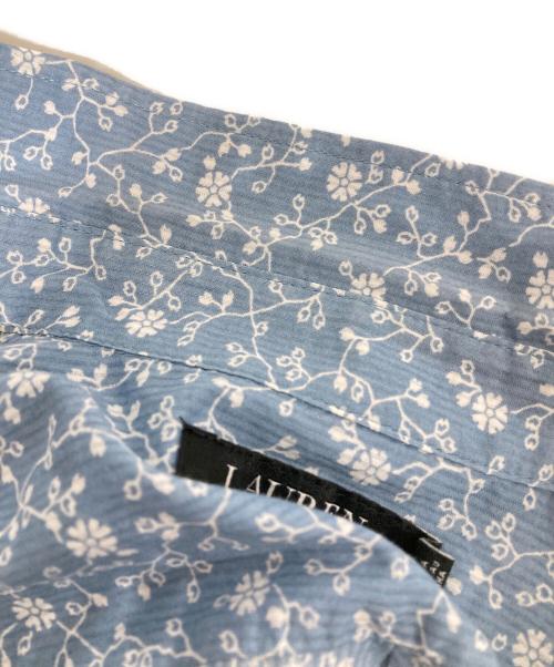 LAUREN RALPH LAUREN（ローレンラルフローレン）LAUREN RALPH LAUREN (ローレンラルフローレン) 柄シャツ スカイブルー サイズ:XSの古着・服飾アイテム