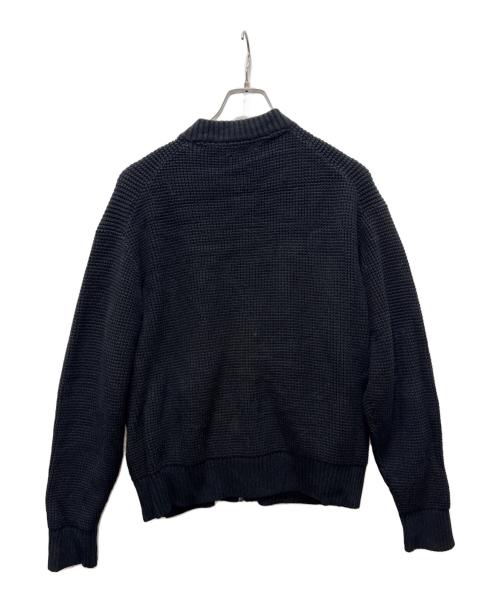 Calvin Klein Jeans（カルバンクラインジーンズ）Calvin Klein Jeans (カルバンクラインジーンズ) ニットボンバージャンパーカーディガン ブラック サイズ:Sの古着・服飾アイテム