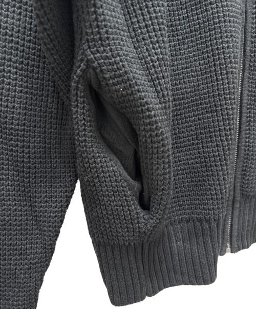 Calvin Klein Jeans（カルバンクラインジーンズ）Calvin Klein Jeans (カルバンクラインジーンズ) ニットボンバージャンパーカーディガン ブラック サイズ:Sの古着・服飾アイテム