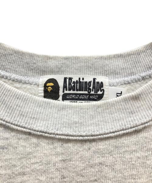 A BATHING APE（アベイシングエイプ）A BATHING APE (アベイシングエイプ) Multi Graphic Crewneck グレー サイズ:XLの古着・服飾アイテム