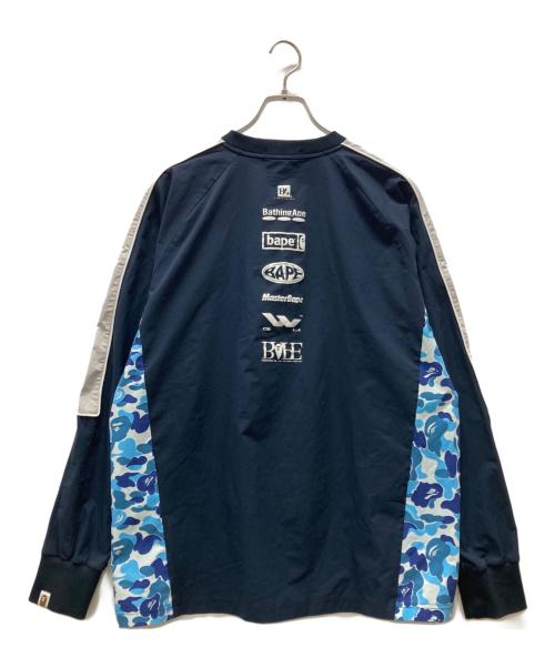 A BATHING APE（アベイシングエイプ）A BATHING APE (アベイシングエイプ) ABC Camo Pullover JERSEY ネイビー サイズ:Lの古着・服飾アイテム