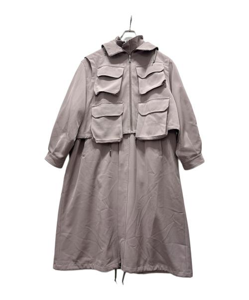 HARE（ハレ）HARE (ハレ) レイヤードコート ベージュ サイズ:Fの古着・服飾アイテム