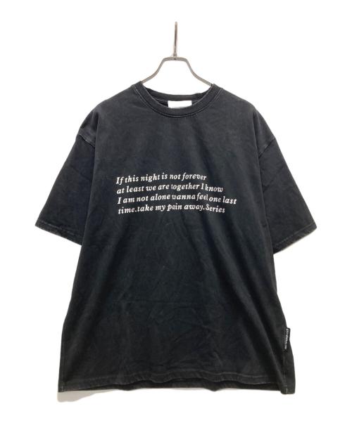 0717 SERIES（0717 SERIES）0717 SERIES (0717 SERIES) クラッシュ加工Tシャツ ブラック サイズ:Lの古着・服飾アイテム
