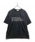 0717 SERIES（0717 SERIES）の古着「クラッシュ加工Tシャツ」｜ブラック