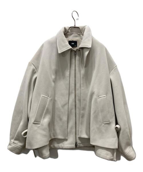 HARE（ハレ）HARE (ハレ) ウーリーテックレイヤードブルゾン グレー サイズ:Mの古着・服飾アイテム