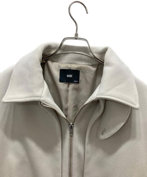 HARE（ハレ）HARE (ハレ) ウーリーテックレイヤードブルゾン グレー サイズ:Mの古着・服飾アイテム