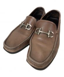 Salvatore Ferragamo（サルヴァトーレ フェラガモ）の古着「ガンチーニローファー」｜ブラウン