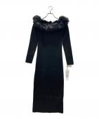 ROYAL PARTYロイヤルパーティ）の古着「ニットワンピース」｜ブラック