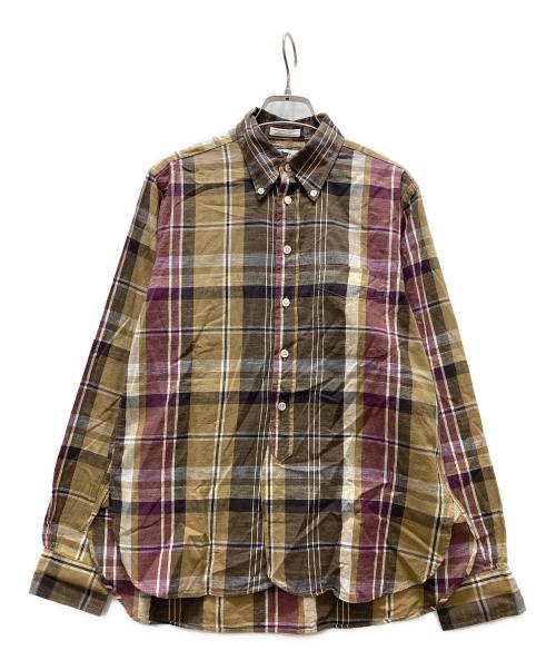 Engineered Garments（エンジニアド ガーメンツ）Engineered Garments (エンジニアド ガーメンツ) チェックBDシャツ ブラウン サイズ:XSの古着・服飾アイテム
