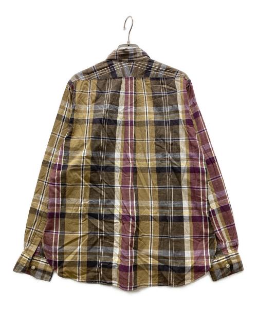 Engineered Garments（エンジニアド ガーメンツ）Engineered Garments (エンジニアド ガーメンツ) チェックBDシャツ ブラウン サイズ:XSの古着・服飾アイテム