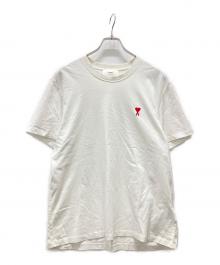 AMI Alexandre Mattiussi（アミアレクサンドルマテュッシ）の古着「ハートロゴ刺繍Tシャツ」｜ホワイト
