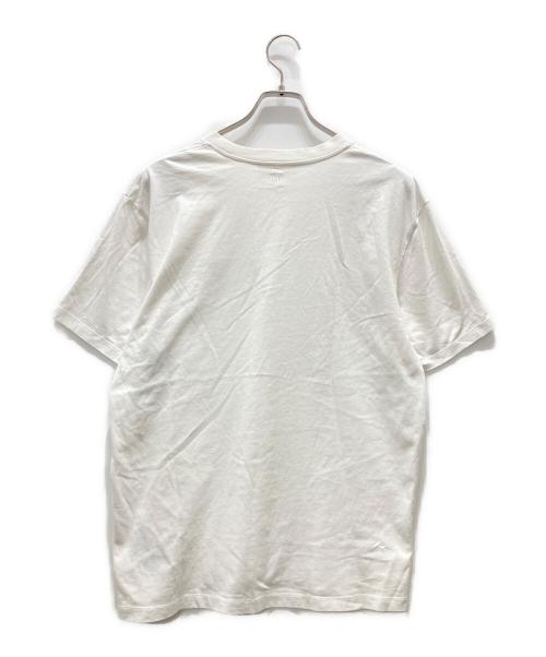 AMI Alexandre Mattiussi（アミアレクサンドルマテュッシ）AMI Alexandre Mattiussi (アミアレクサンドルマテュッシ) ハートロゴ刺繍Tシャツ ホワイト サイズ:XLの古着・服飾アイテム