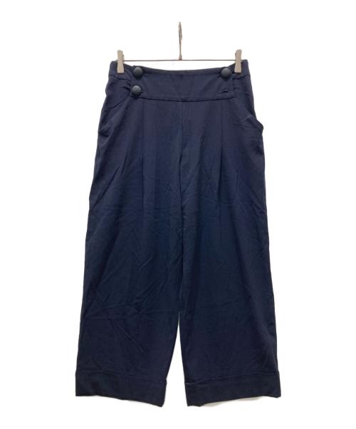 ARMANI COLLEZIONI（アルマーニ コレツィオーニ）ARMANI COLLEZIONI (アルマーニ コレツィオーニ) ワイドパンツ ネイビー サイズ:40の古着・服飾アイテム